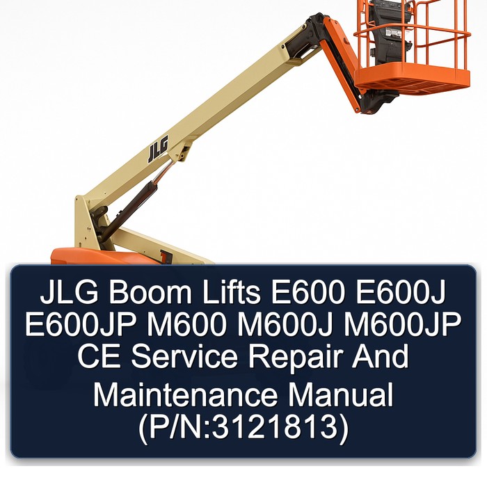 Jlg Boom Lifts E600 E600J E600JP M600 M600J M600JP Ce and (P/N:3121813) Workshop Service Repair Manual PDF Download