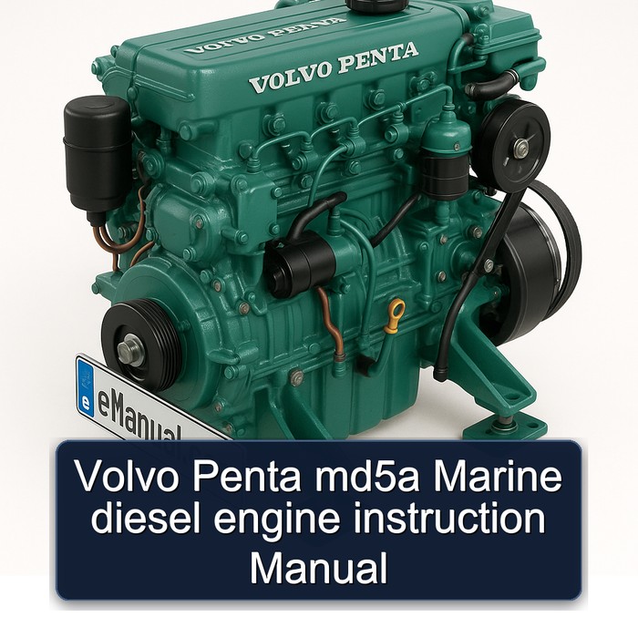 Volvo Penta md5a Marine diesel engine instruction Manual