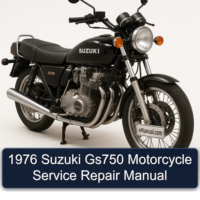 1976 Suzuki Gs750 Motorcycle Manual de servicio y reparación