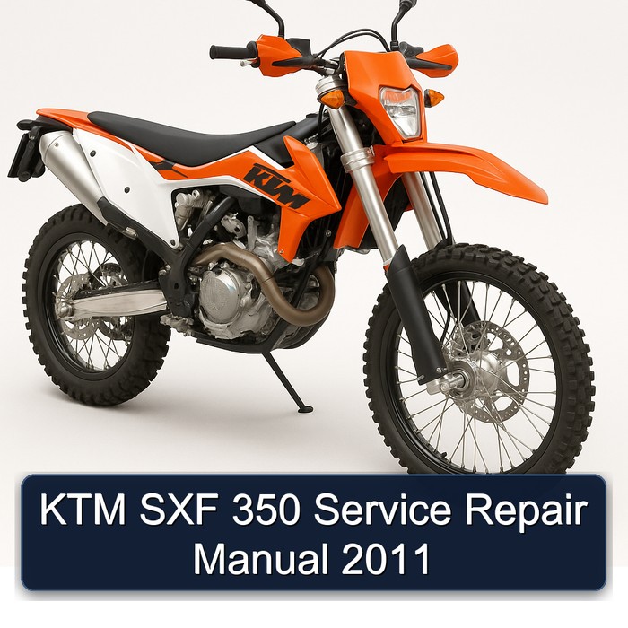 KTM SXF 350 Manual de servicio y reparación 2011