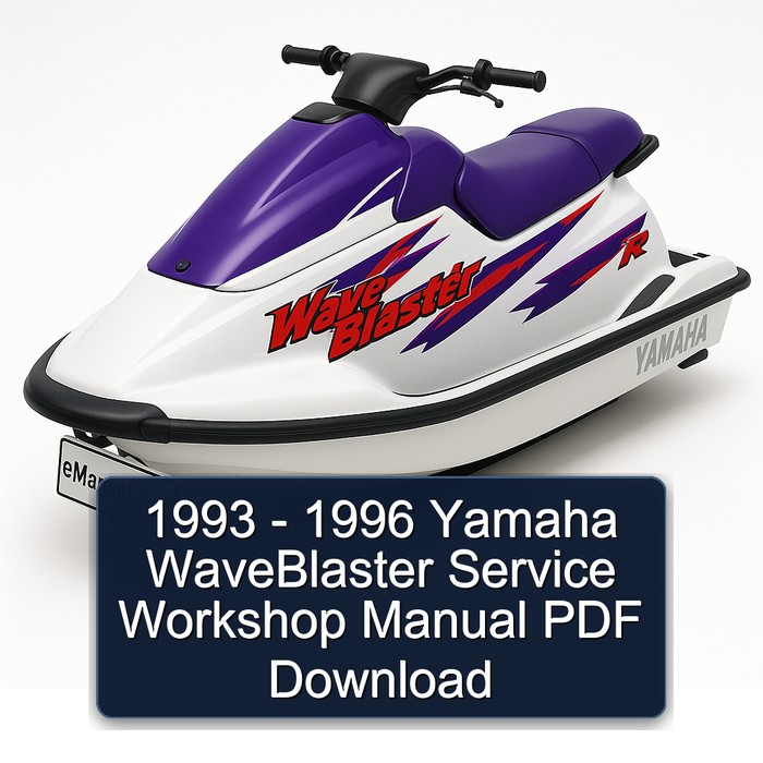 1993 - 1996 Yamaha WaveBlaster Service Workshop Manual PDF Download