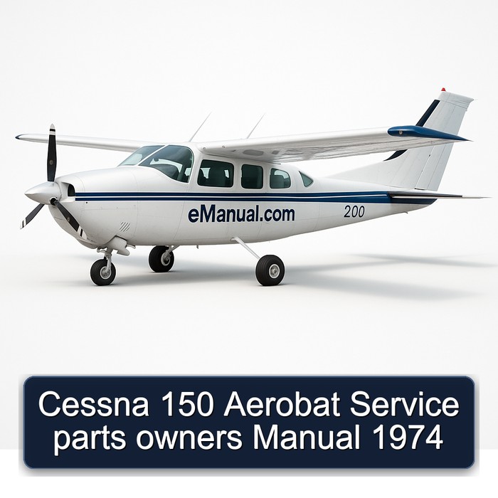 Cessna 150 Aerobat Service parts owners Manual 1974