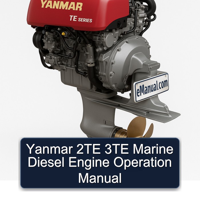 Yanmar 2TE 3TE Marine Diesel Engine Operation Manual