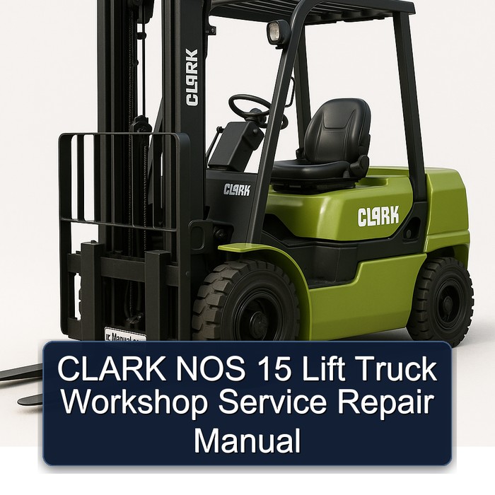 Manual de Servicio y Reparación para Montacargas CLARK NOS 15