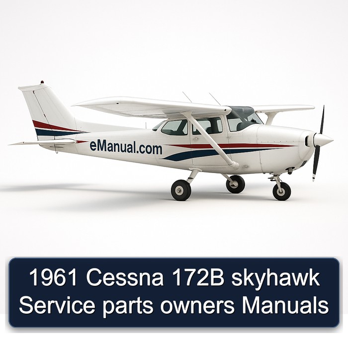 1961 Cessna 172B skyhawk Service parts owners Manuals