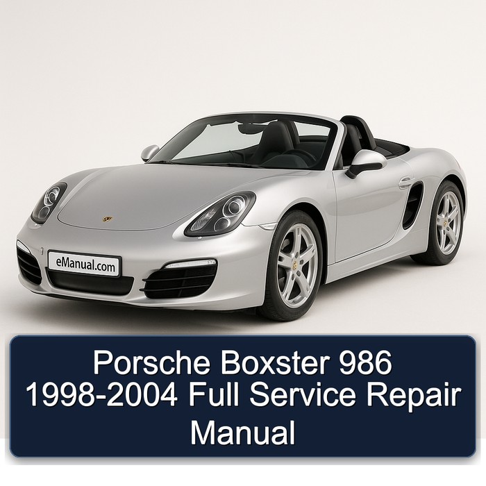 Porsche Boxster 986 1998-2004 Full Manual de servicio y reparación