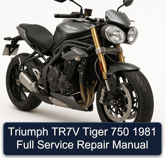 Triumph TR7V Tiger 750 1981 Full Manual de servicio y reparación