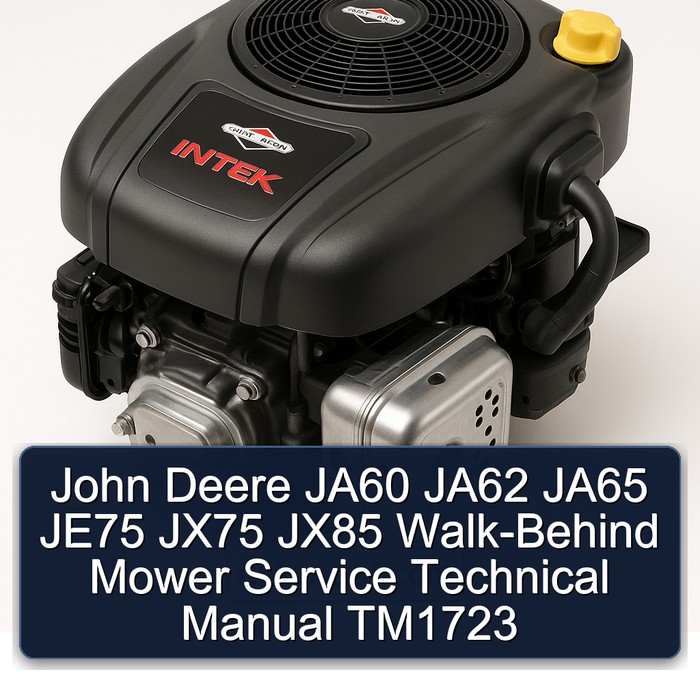 Manual Técnico de Servicio para Cortacéspedes John Deere JA60, JA62, JA65, JE75, JX75, JX85