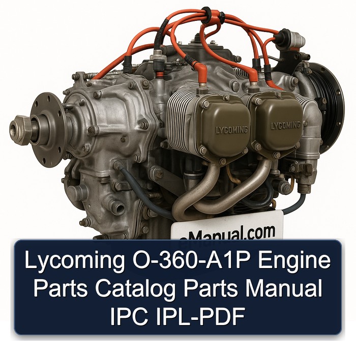 Lycoming O-360-A1P Engine Parts Catalog Parts Manual IPC IPL-PDF 