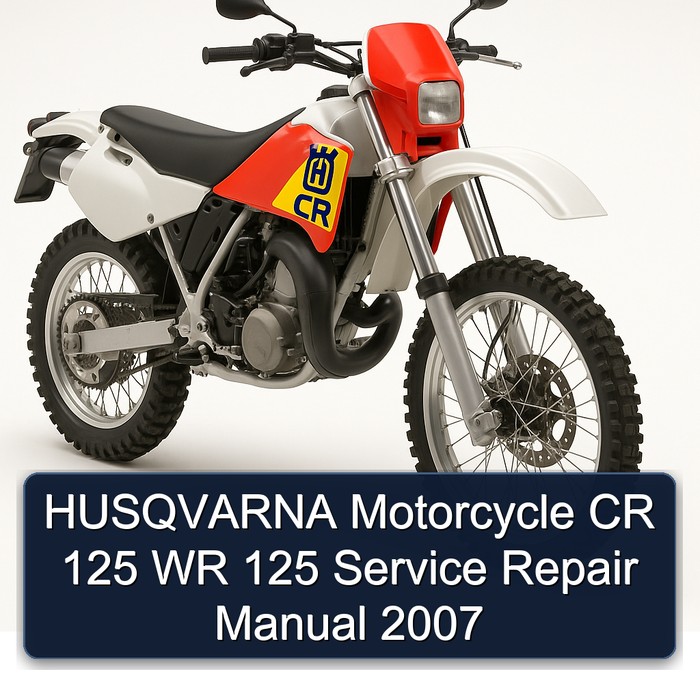 HUSQVARNA Motorcycle CR 125 WR 125 Manual de servicio y reparación 2007