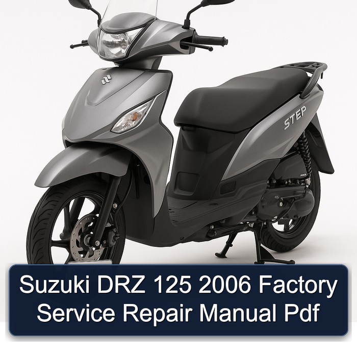 Suzuki DRZ 125 2006 Factory Manual de servicio y reparación Pdf