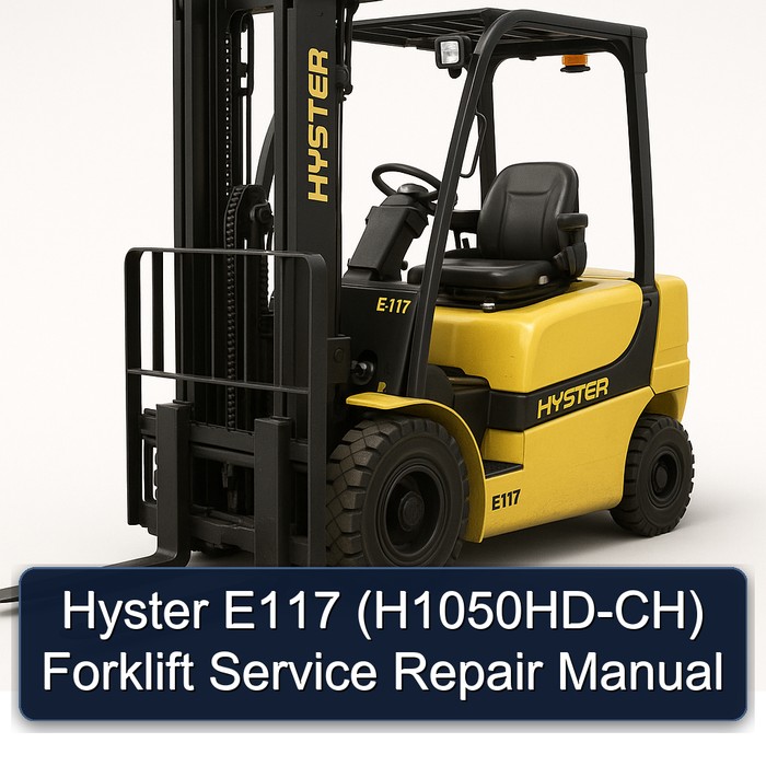 Manual de Servicio y Reparación de la Carretilla Elevadora Hyster E117 (H1050HD-CH)