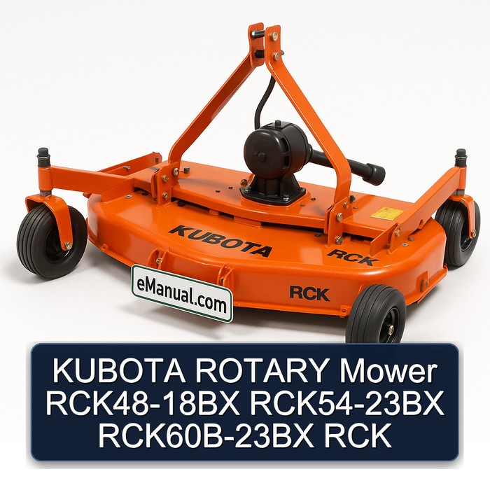 KUBOTA ROTARY Mower RCK48-18BX RCK54-23BX RCK60B-23BX RCK