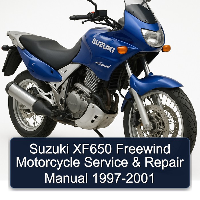 Suzuki XF650 Freewind Motorcycle Manual de servicio y reparación 1997-2001