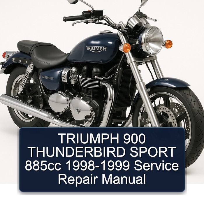 TRIUMPH 900 THUNDERBIRD SPORT 885cc 1998-1999 Manual de servicio y reparación