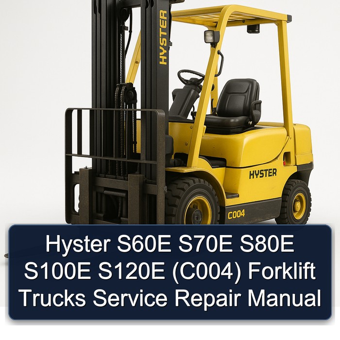 Hyster S60E S70E S80E S100E S120E (C004) Forklift Trucks Manual de servicio y reparación