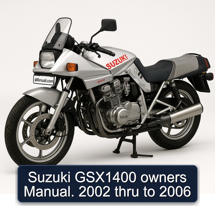 Suzuki GSX1400 owners Manual. 2002 thru to 2006