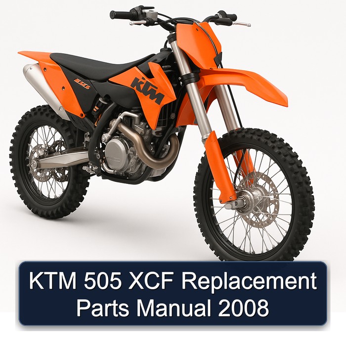 KTM 505 XCF Replacement Parts Manual 2008