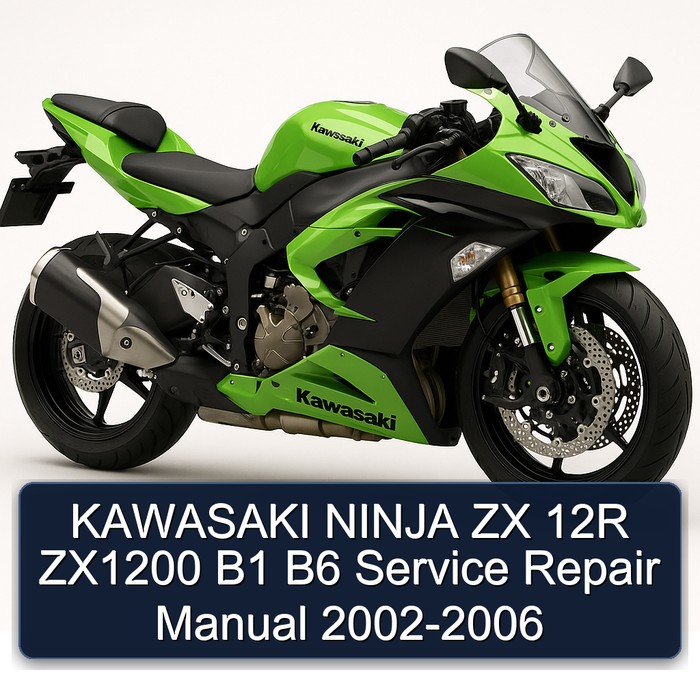 KAWASAKI NINJA ZX 12R ZX1200 B1 B6 Manual de servicio y reparación 2002-2006