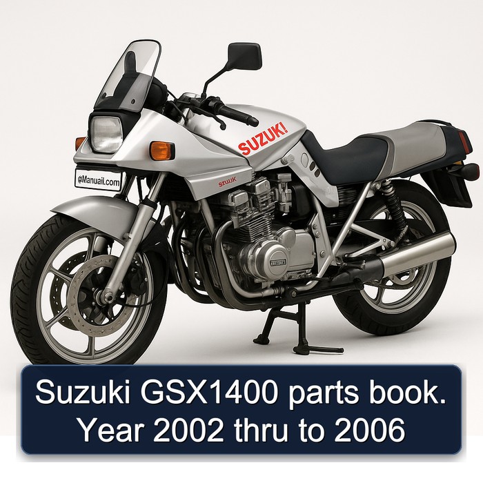 Suzuki GSX1400 parts book. Year 2002 thru to 2006