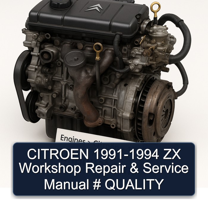 CITROEN 1991-1994 ZX Workshop Repair & Service Manual # QUALITY 