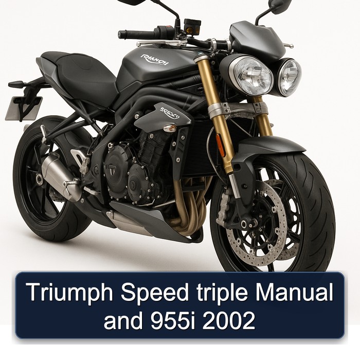 Triumph Speed triple Manual and 955i 2002