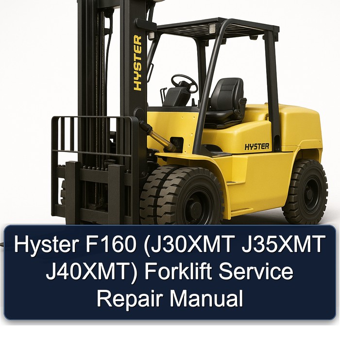 Manual de Servicio y Reparación de Montacargas Hyster F160 (J30XMT, J35XMT, J40XMT)