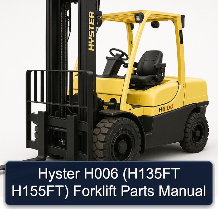 Hyster Gabelstapler Ersatzteilhandbuch H006 (H135FT, H155FT)