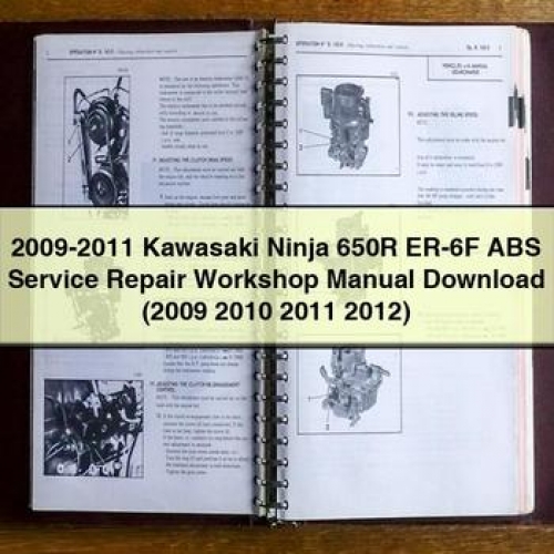 2010 Kawasaki Ninja 650R Er-6F ABS Download (2009 2010 2011 2012) Workshop Service Repair Manual PDF Download