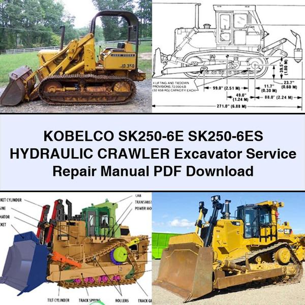 Kobelco SK250-6E SK250-6ES Hydraulic Crawler Excavator Workshop Service Repair Manual PDF Download