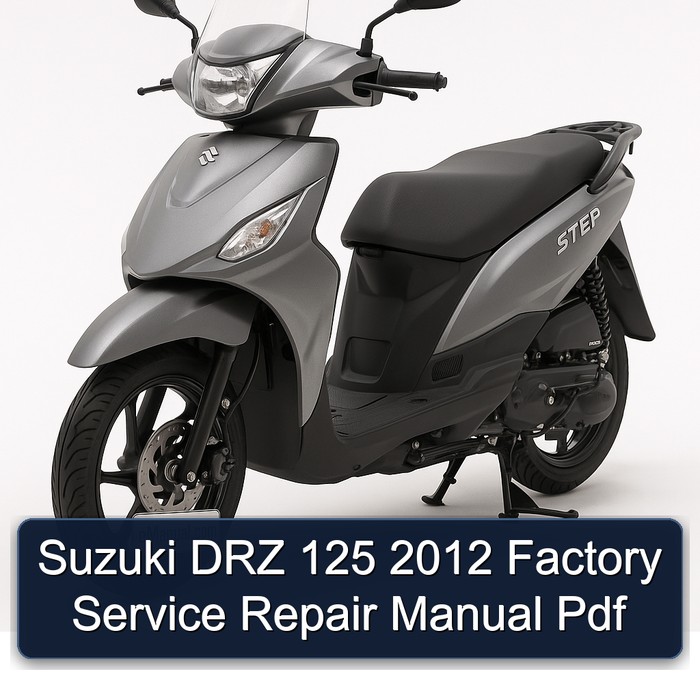 Suzuki DRZ 125 2012 Factory Manual de servicio y reparación Pdf