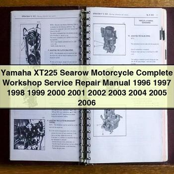 Yamaha XT225 Searow Motorcycle Complete Workshop Service Repair Manual 1996 1997 1998 1999 2000 2001 2002 2003 2004 2005 2006 