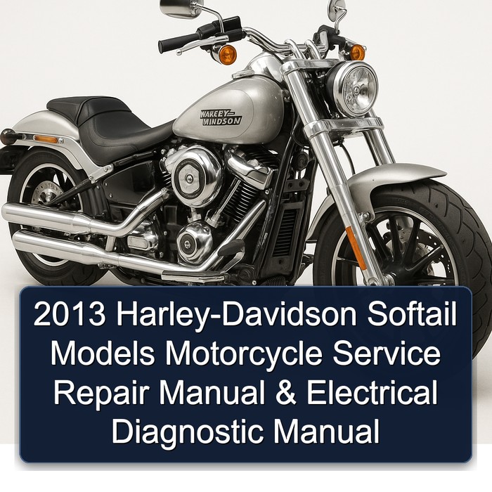 2013 Harley-Davidson Softail Models Motorcycle Service Repair Manual & Electrical Diagnostic Manual