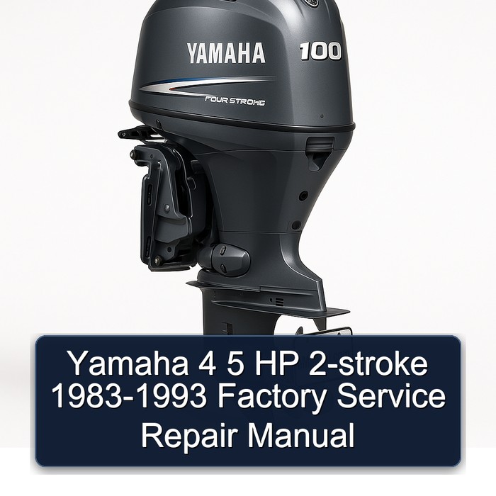 Yamaha 4 5 HP 2-stroke 1983-1993 Factory Service Repair Manual 