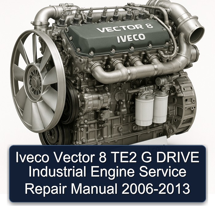 Manual de Reparación y Servicio del Motor Industrial Iveco Vector 8 TE2 G DRIVE 2006-2013