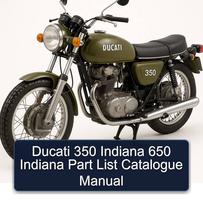 Ducati 350 Indiana 650 Indiana Part List Catalogue Manual