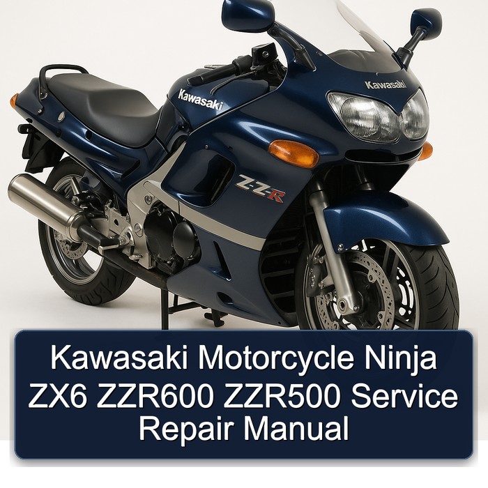 Kawasaki Motorcycle Ninja ZX6 ZZR600 ZZR500 Service Repair Manual