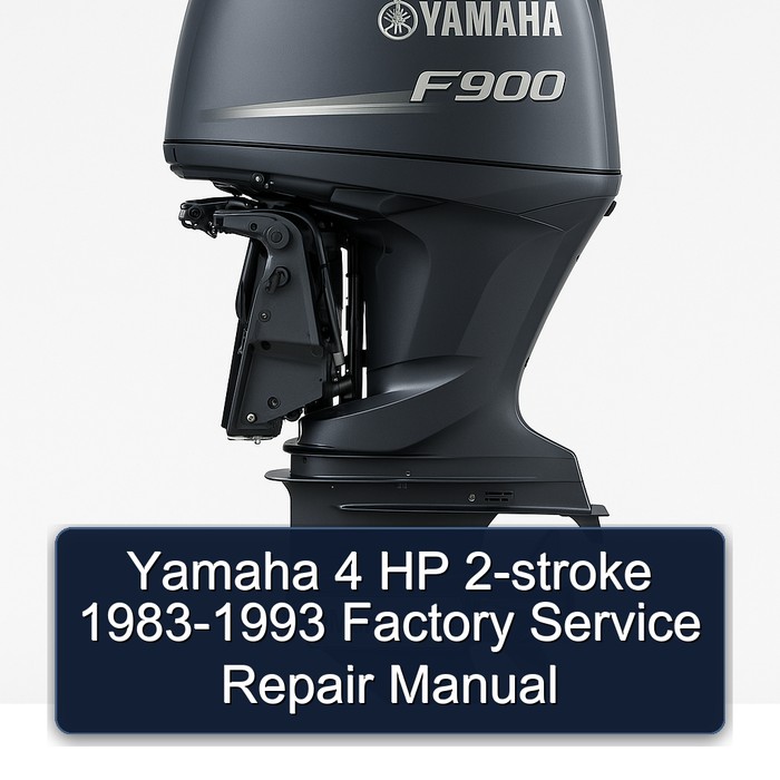 Yamaha 4 HP 2-stroke 1983-1993 Factory Service Repair Manual 