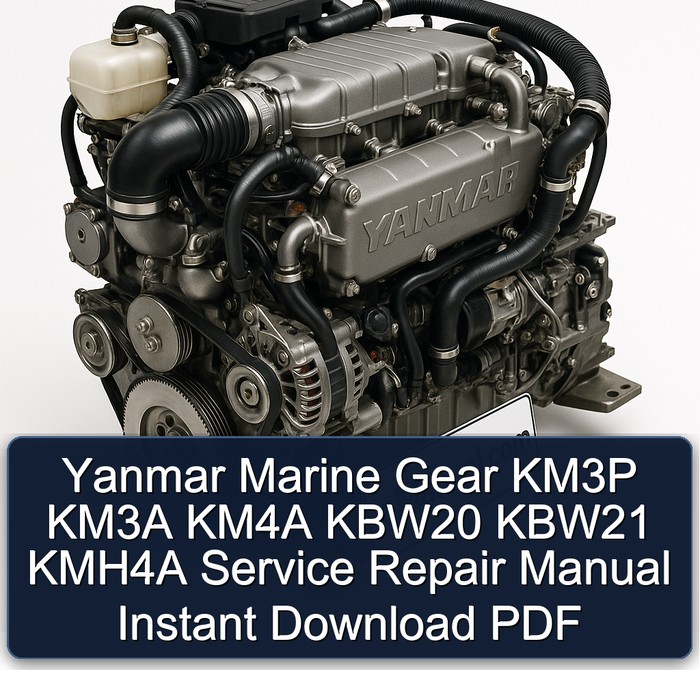 Manual de Reparación Yanmar KM3P, KM3A, KM4A, KBW20, KBW21, KMH4A (Descarga Inmediata PDF)
