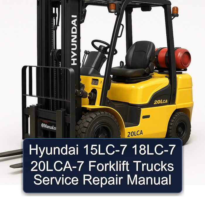 Manual de Servicio y Reparación para Montacargas Hyundai 15LC-7, 18LC-7, 20LCA-7