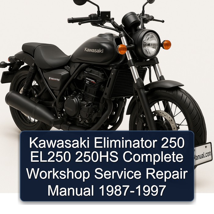 Kawasaki Eliminator 250 EL250 250HS Complete Workshop Service Repair Manual 1987 1988 1989 1990 1991 1992 1993 1994 1995 1996 1997