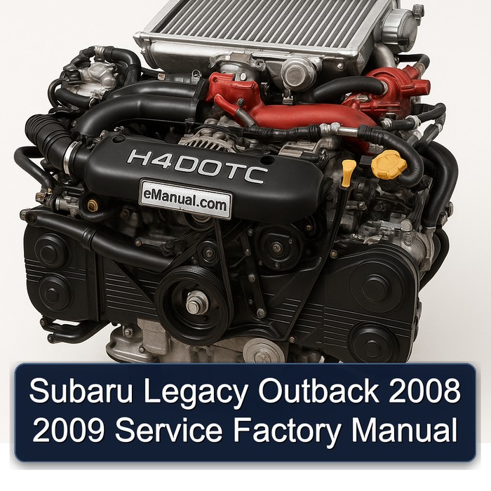 Subaru Legacy Outback 2008 2009 Service Factory Manual 