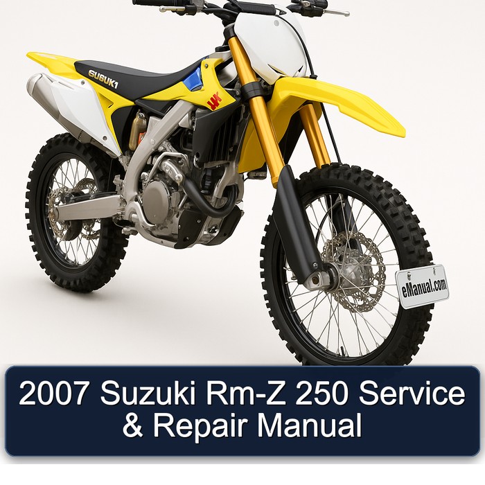 2007 Suzuki Rm-Z 250 Manual de servicio y reparación