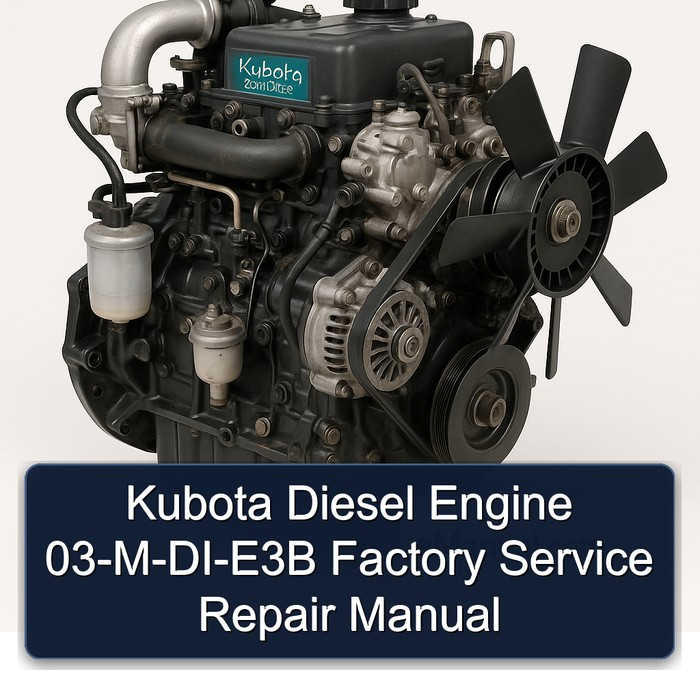 Kubota Diesel Engine 03-M-DI-E3B Factory Manual de servicio y reparación