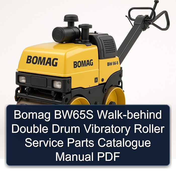 Bomag BW65S Walk-behind double drum vibrat roller Service Parts Catalogue Manual Instant Download SN101100000141-101100005000 PDF