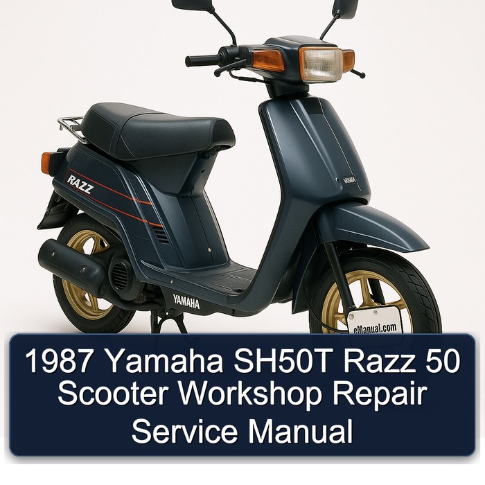 1987 Yamaha SH50T Razz 50 Scooter Workshop Repair Service Manual