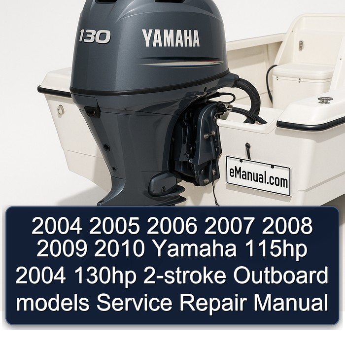 2004 2005 2006 2007 2008 2009 2010 Yamaha 115hp 2004 130hp 2-stroke Outboard models Manual de servicio y reparación
