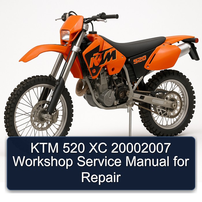KTM 520 XC 20002007 Workshop Service Manual for Repair