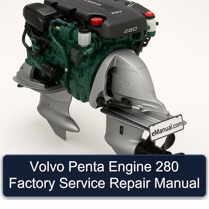 Volvo Penta Engine 280 Factory Service Repair Manual 
