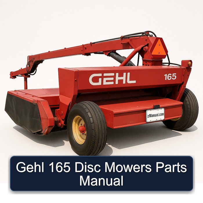 Gehl 165 Disc Mowers Parts Catalog PDF Download